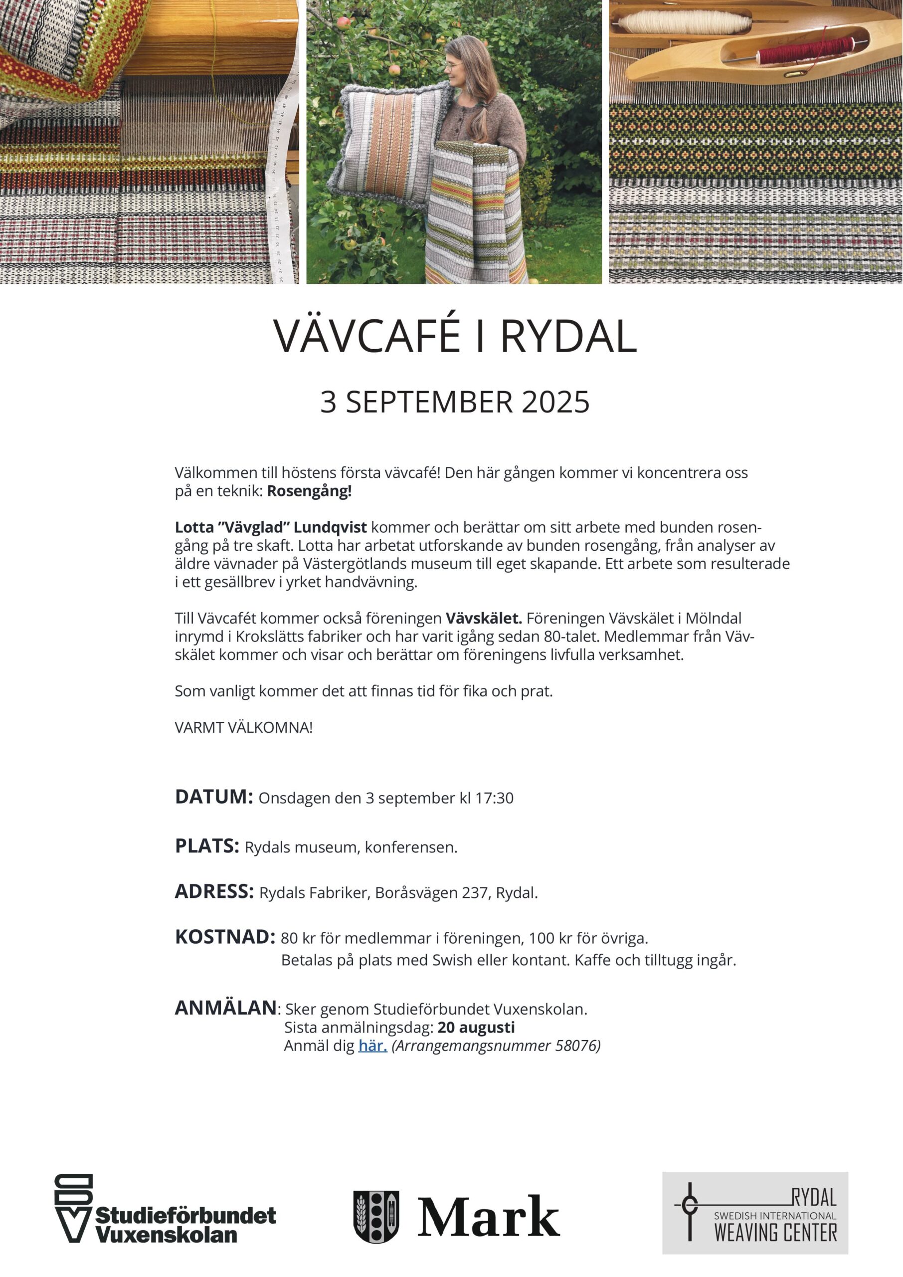 Vävcafe 3 sep 2025